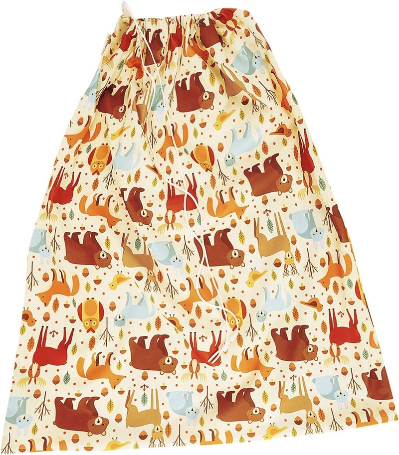 OsoCozy Cloth Diaper Pail Liner - Reusable, Washable, Waterproof Wet Bag with Drawstring. Excellent for Diaper Pails, Garbage Cans, Laundry, Recycling and Storage - Forest Critters - Image 1